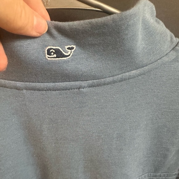 Men’s Vineyard Vines Light Blue Quarter-Zip Pullover - Picture 4 of 5
